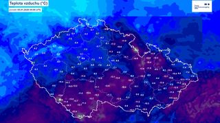 Na Šumavě ráno bylo minus 30 stupňů